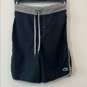 Orage Black and Gray Board Shorts Quick-Drying Mens S -Swimwear